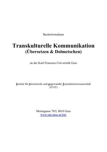 Transkulturelle Kommunikation (Übersetzen & Dolmetschen)