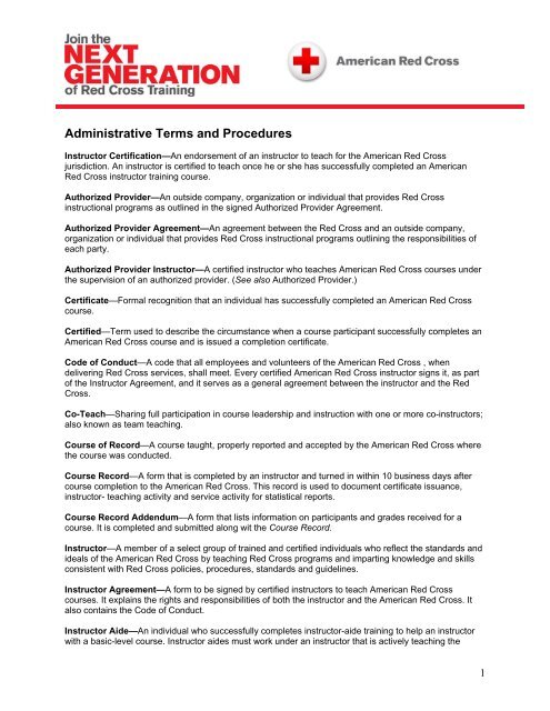 American Red Cross Health And Safety Services Instructor S Corner
