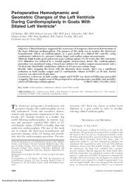 Perioperative Hemodynamic and Geometric Changes of the Left ...