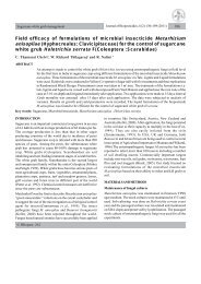 Field efficacy of formulations of microbial insecticide ... - Jbiopest.com