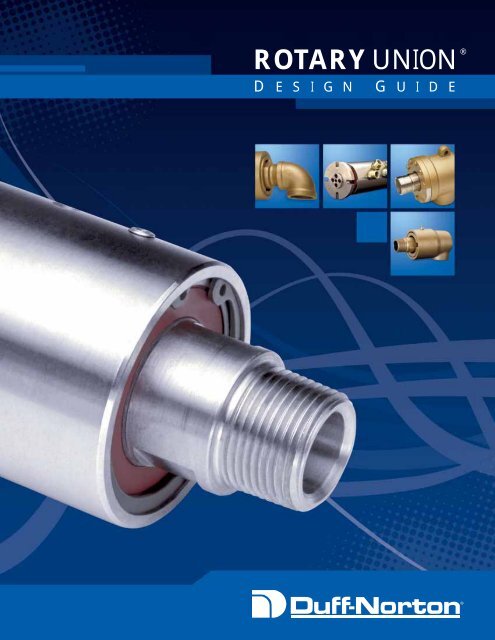 Stainless Steel DUFF-NORTON Rotary Union,1//2 In NPT 750112C R5200P