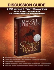 The Scorpio Races Discussion Guide - Scholastic Media Room