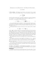 the Riemann Hypothesis - Clay Mathematics Institute