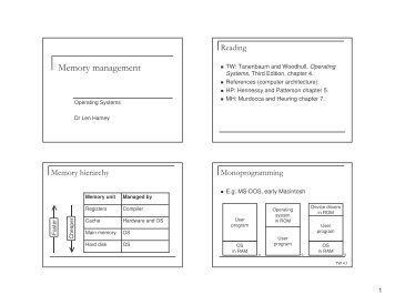 Memory management