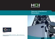 Telecom & Resilience Generators - HGI Generators