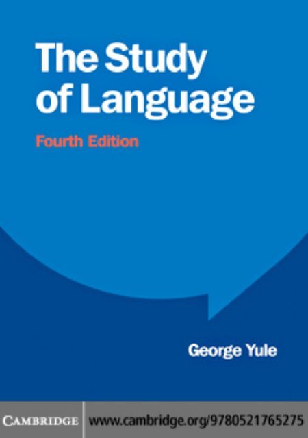 Edition( Of Language 1378843468.6083The Study (4th