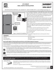 HT-4396HP Push Button Instructions - Access Control Solutions ...