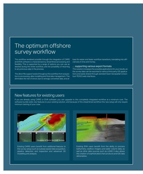 The optimum offshore survey workflow for high-quality GIS ... - Caris