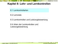 Kapitel 8: Lehr- und Lernkontrollen - Zentrum fÃƒÂ¼r Didaktik der Technik