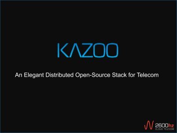 An Elegant Distributed Open-Source Stack for Telecom - Kamailio