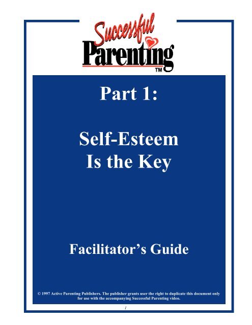 Facilitator's Guide - Active Parenting Publishers