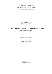 Flora grebena KoÅ¡ute nad gozdno mejo - Digitalna knjiÅ¾nica BF ...
