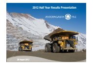 2012 Half Year Results Presentation - Antofagasta plc