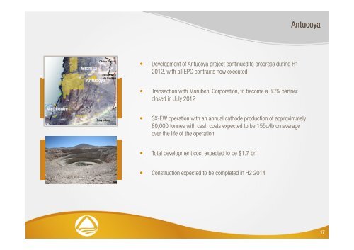 2012 Half Year Results Presentation - Antofagasta plc