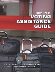 2012-13 Voting Assistance Guide - United States Forces Korea