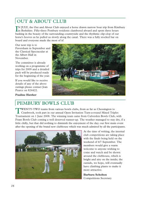 Issue 135 - the Pembury Village Website