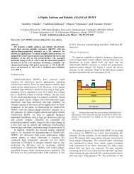 A Highly Uniform and Reliable AlGaN/GaN HEMT