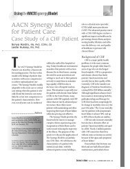 AACN Synergy Model for Patient Care - American Association of ...