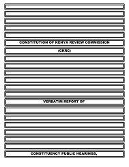 verbatim report of constituency public hearings - ConstitutionNet