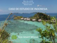 Eco-resort Misool CASO DE ESTUDIO DE INDONESIA