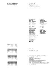 La strada - ThÃ©Ã¢tre Vidy Lausanne