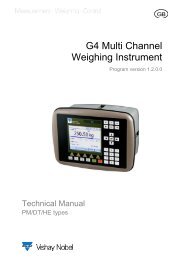 G4 Multi Channel Weighing Instrument. PM/DT/HE Technical Manual