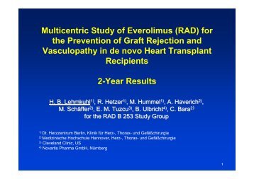 Multicentric Study of Everolimus (RAD) for the Prevention of Graft ...