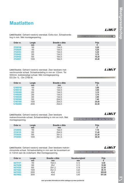 meet gereedschap - Matrho BV & Matrho Tools BV