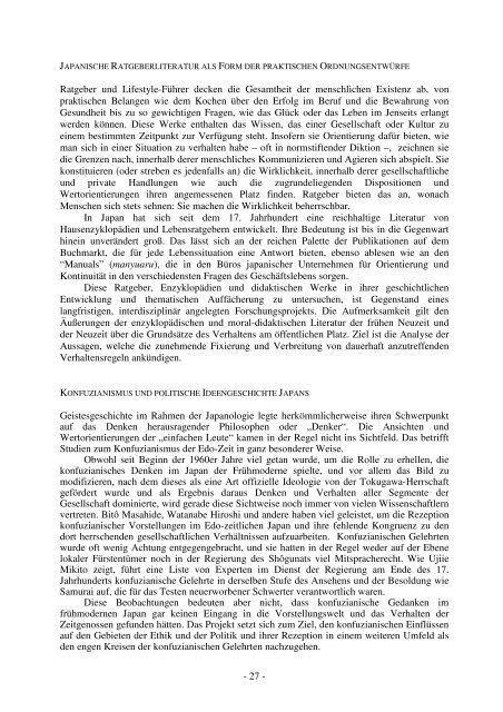 Jahresbericht 2009-Japanologie - Japanologie - Goethe-Universität