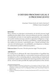 O DEVIDO PROCESSO LEGAL E O PROCESSO JUSTO - FDV
