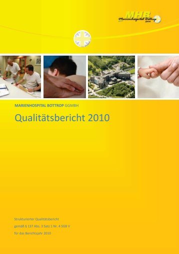 Qualitätsbericht 2010 - Marienhospital Bottrop gGmbH