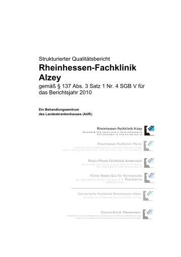 Rheinhessen-Fachklinik Alzey - Landeskrankenhaus