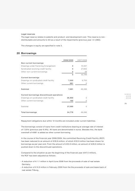 Annual Report Samas NV 2008 2009 Annual ... - Alle jaarverslagen