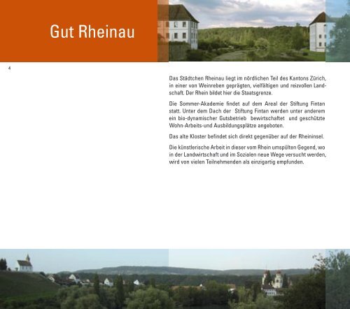 Sommer-Akademie Gut Rheinau - Sommerakademie Rheinau