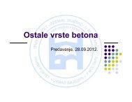 Ostale vrste betona - GF:UNMO:BA