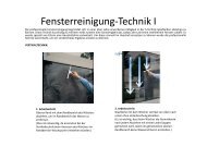 Fensterreinigung-Technik I - Fensterputzer Direkt