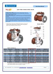 Series 300 B CAST STEEL SWING CHECK VALVE ... - COMEVAL