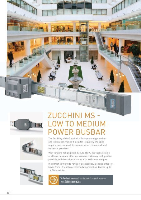 Zucchini MS low to medium power busbar - Legrand