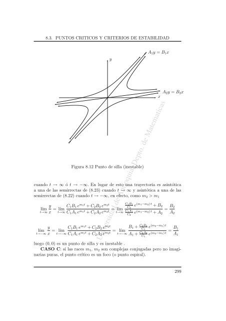 CAP´ITULO 8 INTRODUCCION A LA TEORIA DE ESTABILIDAD