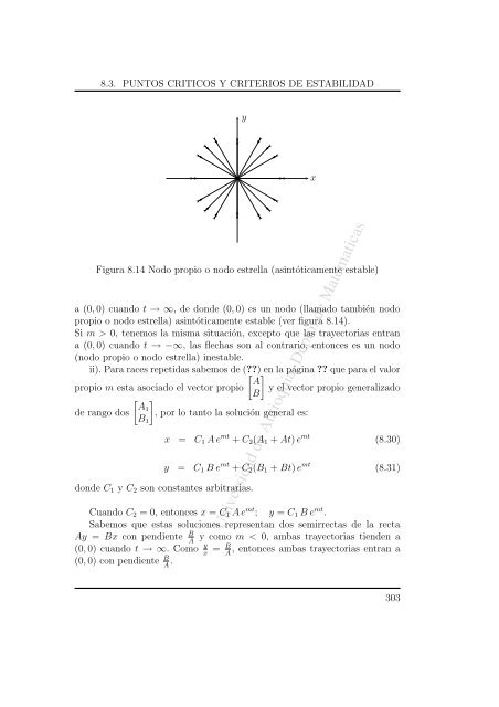 CAP´ITULO 8 INTRODUCCION A LA TEORIA DE ESTABILIDAD