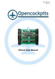 IOCard Outs Manual - Opencockpits