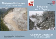 Geoforum Umhausen Geoforum Umhausen Einladung zur 8. Tagung