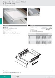 Single-walled drawer system MultiTech - Hettich