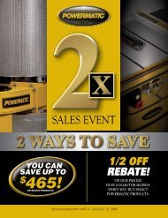 Sales Event - Powermatic