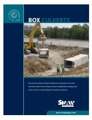 BOX CULVERTS - Shaw Precast Solutions