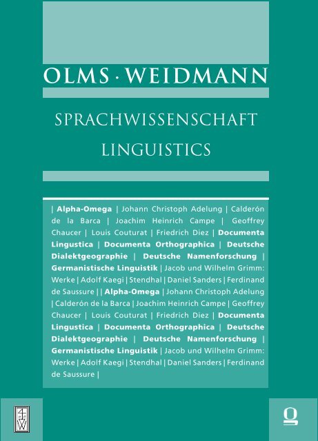 OLMS · WEIDMANN