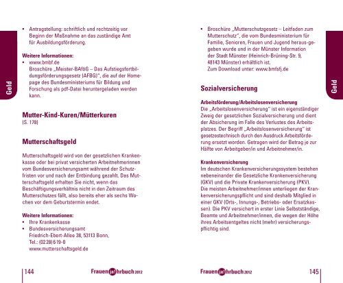 Adressen Adressen - Frauenjahrbuch