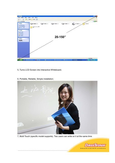 EASI 3D Touch Interactive Whiteboard