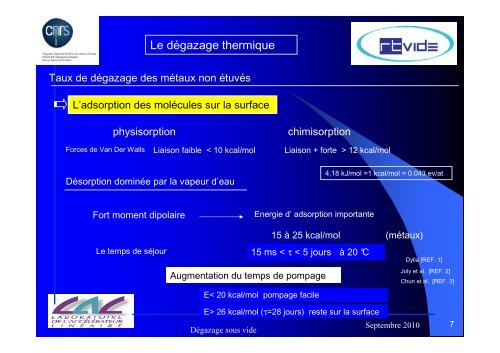 Le dÃ©gazage sous vide ! - RÃ©seau des technologies du vide - CNRS