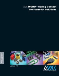 MOBO Spring Contact Interconnect Solutions Catalog